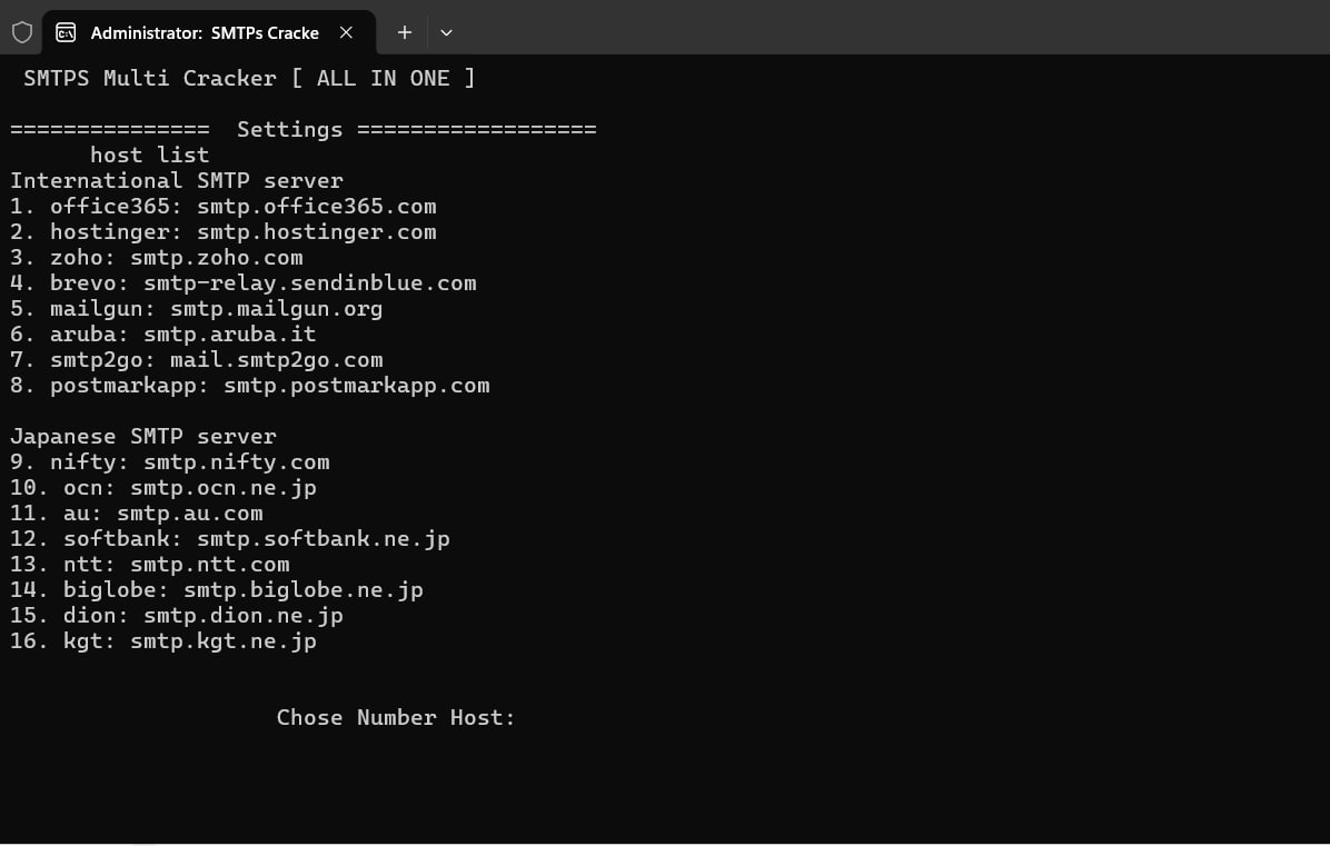 Multi-Smtp_checker  hostinger office365 zoho jp mailgun aruba smtp2go